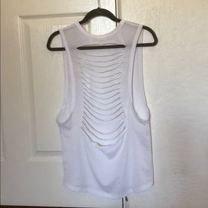 Glyder ripped-back top